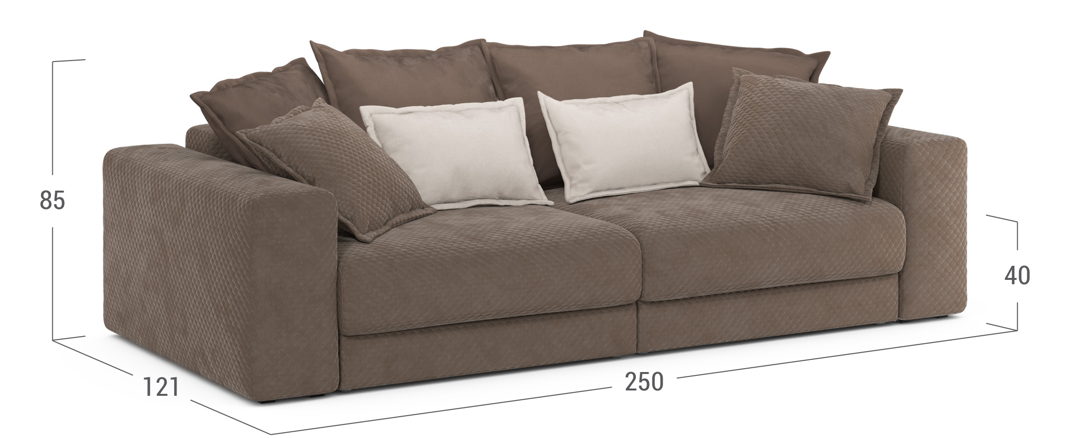 широкий мягкий диван 9