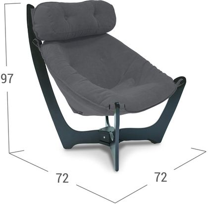 Кресло 11 (Венге / Ткань / Verona Antrazite Grey)